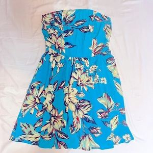 LAND OF THE FREE! Women’s Blue strapless corset top dress